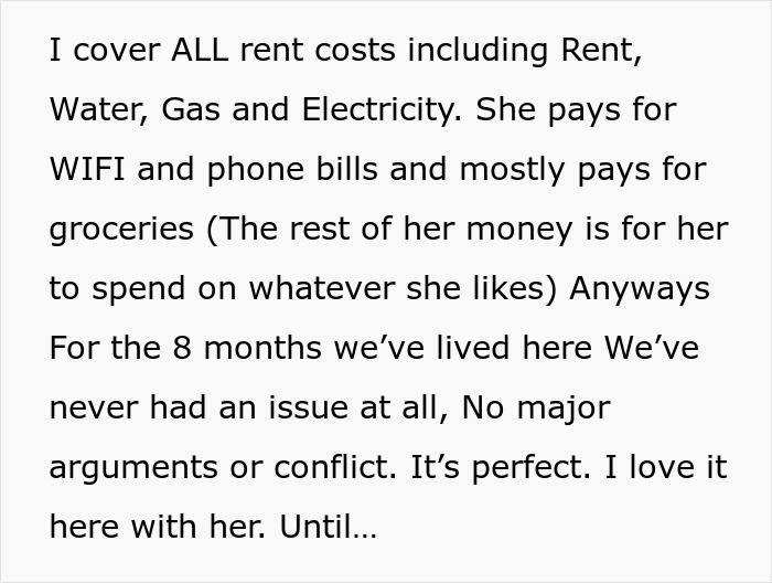 Guy Gets An Apartment So Girlfriend Can Escape Her Chaotic Family, She Almost Ruins Everything Guy Gets An Apartment So Girlfriend Can Escape Her Chaotic Family, She Almost Ruins Everything