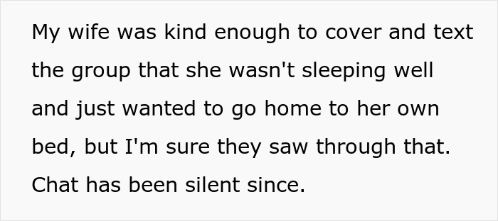 Woman Lies To Cover For Her Husband After Friends’ Cabin Trip Didn’t Go As He Expected Woman Lies To Cover For Her Husband After Friends’ Cabin Trip Didn’t Go As He Expected