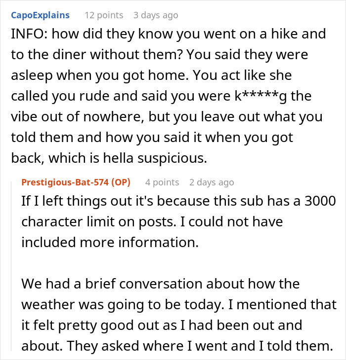 Woman Lies To Cover For Her Husband After Friends’ Cabin Trip Didn’t Go As He Expected Woman Lies To Cover For Her Husband After Friends’ Cabin Trip Didn’t Go As He Expected