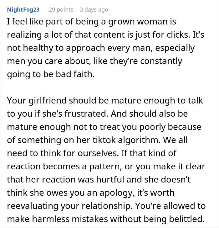 Man Figures That The Source of His Relationship Probelms Is GF Landing On The Wrong Side Of TikTok Man Figures That The Source of His Relationship Probelms Is GF Landing On The Wrong Side Of TikTok
