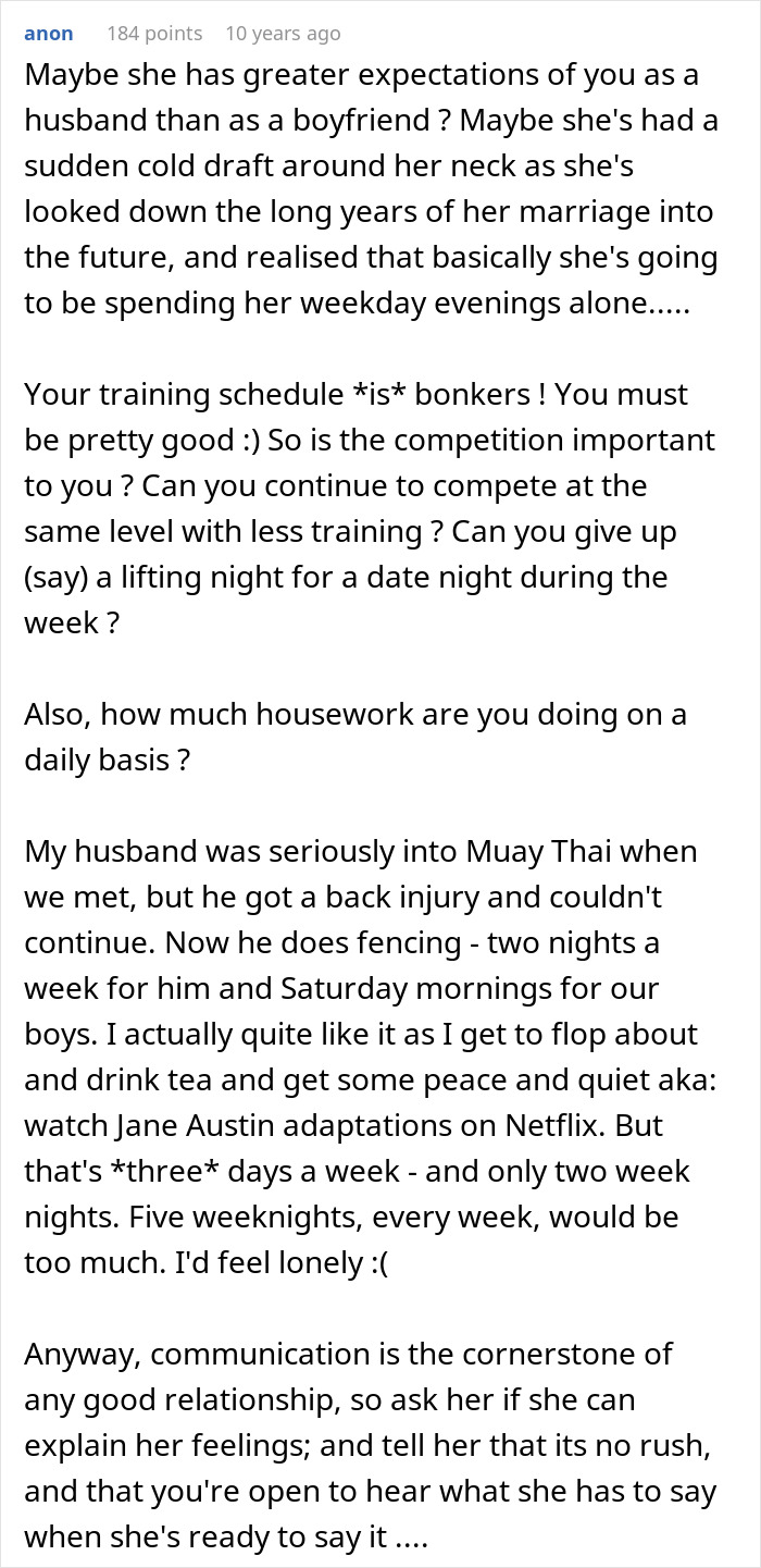Woman Spends 5 Years Supporting Fiancé’s Martial Arts, Suddenly Demands He Quit And Trashes His Gear Woman Spends 5 Years Supporting Fiancé’s Martial Arts, Suddenly Demands He Quit And Trashes His Gear