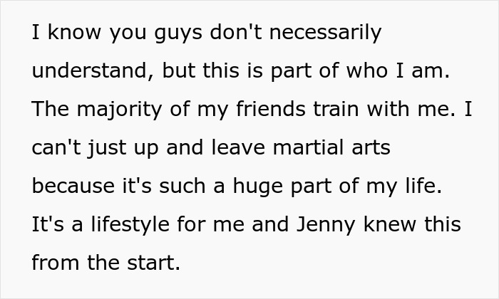 Woman Spends 5 Years Supporting Fiancé’s Martial Arts, Suddenly Demands He Quit And Trashes His Gear Woman Spends 5 Years Supporting Fiancé’s Martial Arts, Suddenly Demands He Quit And Trashes His Gear