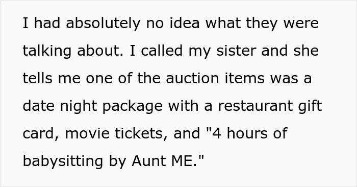 Entitled Woman Auctions Sis Off As A 4-Hour Free Sitter For $210, Throws A Hissy Fit As She Refuses Entitled Woman Auctions Sis Off As A 4-Hour Free Sitter For $210, Throws A Hissy Fit As She Refuses