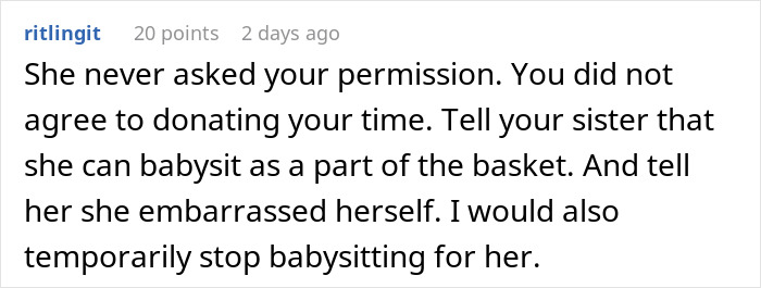 Entitled Woman Auctions Sis Off As A 4-Hour Free Sitter For $210, Throws A Hissy Fit As She Refuses Entitled Woman Auctions Sis Off As A 4-Hour Free Sitter For $210, Throws A Hissy Fit As She Refuses