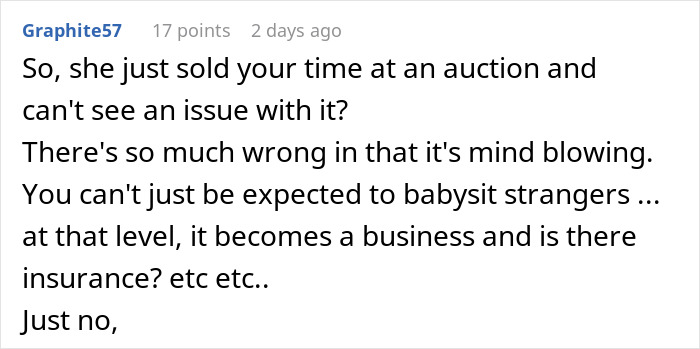 Entitled Woman Auctions Sis Off As A 4-Hour Free Sitter For $210, Throws A Hissy Fit As She Refuses Entitled Woman Auctions Sis Off As A 4-Hour Free Sitter For $210, Throws A Hissy Fit As She Refuses