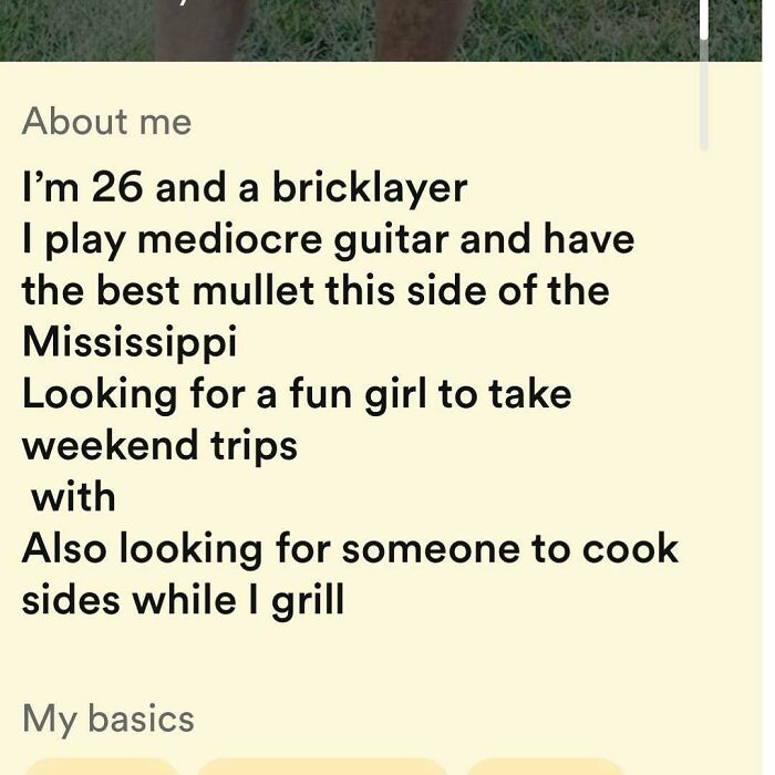 80 Wild And Weird Tinder Bios That Show Exactly What The Person Is Like 80 Wild And Weird Tinder Bios That Show Exactly What The Person Is Like