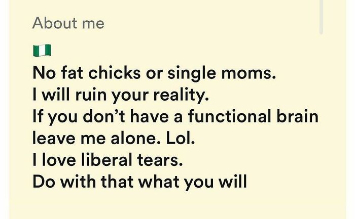 80 Wild And Weird Tinder Bios That Show Exactly What The Person Is Like 80 Wild And Weird Tinder Bios That Show Exactly What The Person Is Like