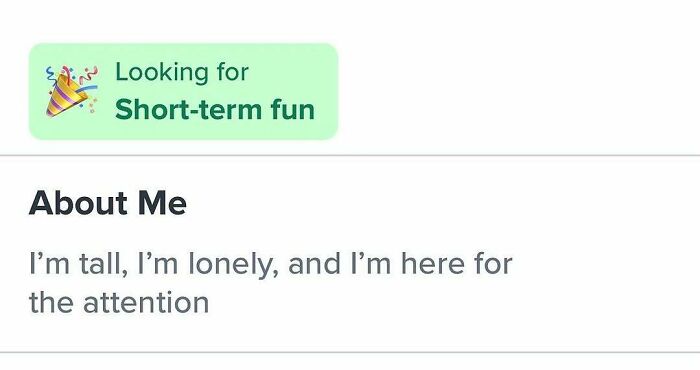 80 Wild And Weird Tinder Bios That Show Exactly What The Person Is Like 80 Wild And Weird Tinder Bios That Show Exactly What The Person Is Like