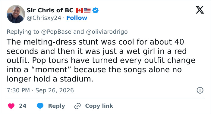 Olivia Rodrigo&rsquo;s Dress Literally Melts Off Her Body Onstage In Jaw-Dropping Tour Moment