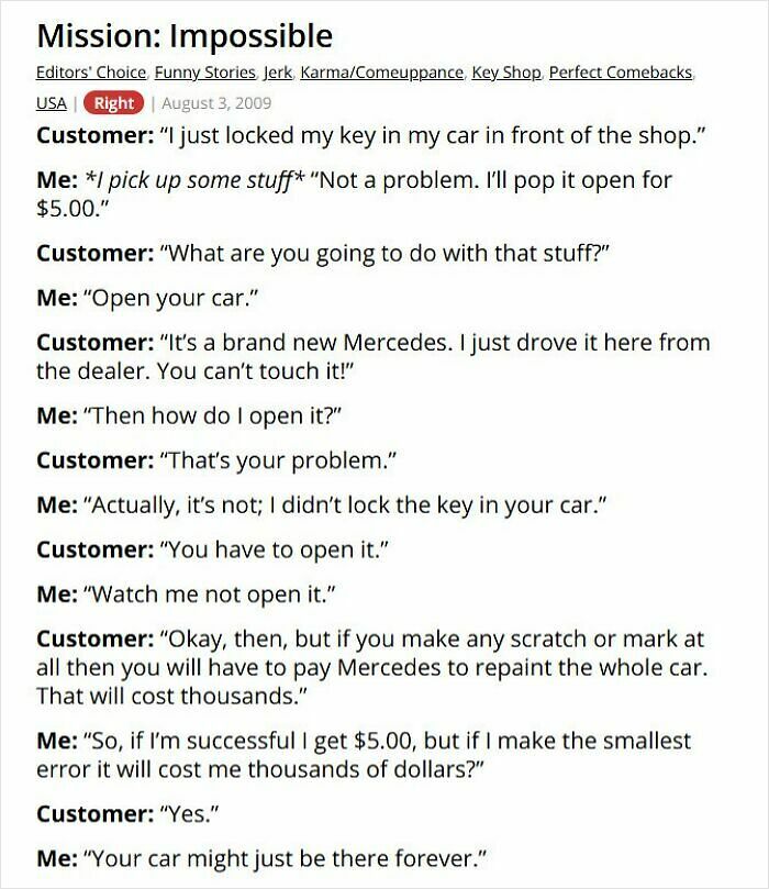 67 People Who Walked Into A Business Convinced They Could Do No Wrong 67 People Who Walked Into A Business Convinced They Could Do No Wrong