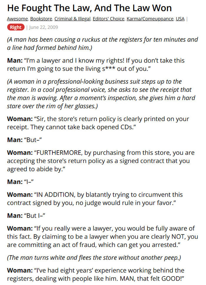 67 People Who Walked Into A Business Convinced They Could Do No Wrong 67 People Who Walked Into A Business Convinced They Could Do No Wrong