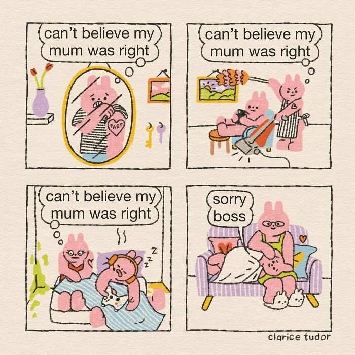 Snarky British Humor Delivered Through Sassy Pink Rabbits By Clarice Tudor (20 New Pics) Snarky British Humor Delivered Through Sassy Pink Rabbits By Clarice Tudor (20 New Pics)