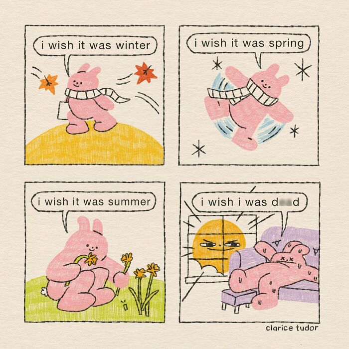 Snarky British Humor Delivered Through Sassy Pink Rabbits By Clarice Tudor (20 New Pics) Snarky British Humor Delivered Through Sassy Pink Rabbits By Clarice Tudor (20 New Pics)