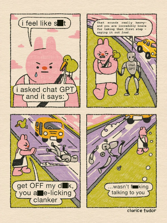 Snarky British Humor Delivered Through Sassy Pink Rabbits By Clarice Tudor (20 New Pics) Snarky British Humor Delivered Through Sassy Pink Rabbits By Clarice Tudor (20 New Pics)