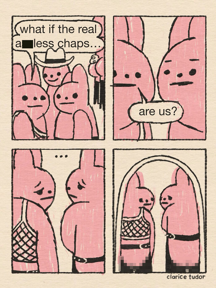 Snarky British Humor Delivered Through Sassy Pink Rabbits By Clarice Tudor (20 New Pics) Snarky British Humor Delivered Through Sassy Pink Rabbits By Clarice Tudor (20 New Pics)