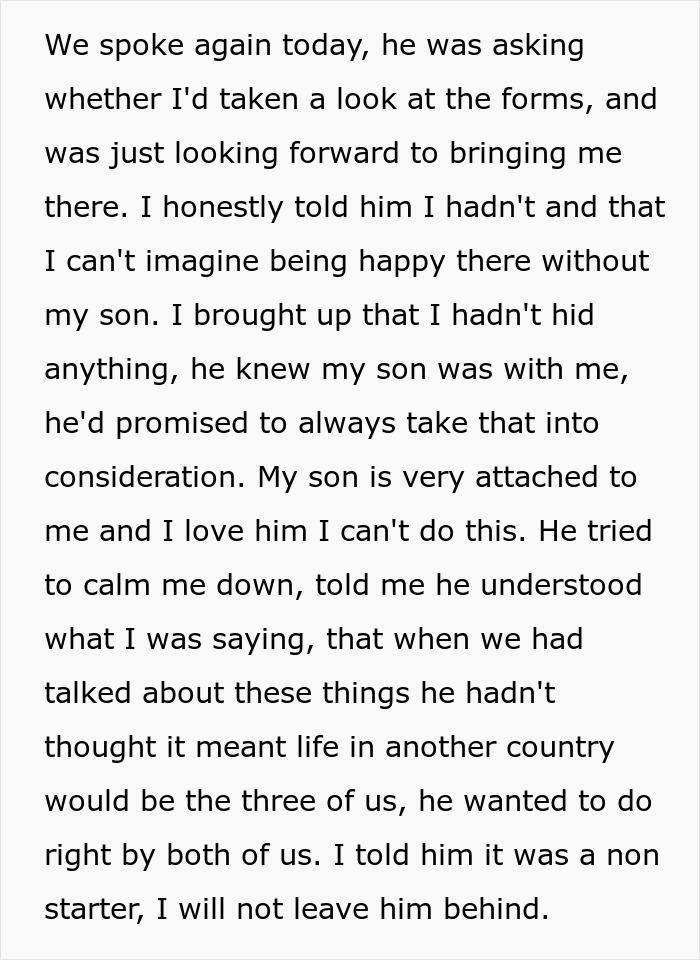 Man Takes A Promotion And Has To Move Countries, Forgets About His Agreement With His Wife Man Takes A Promotion And Has To Move Countries, Forgets About His Agreement With His Wife
