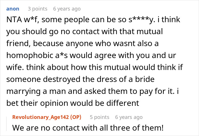Friend Reveals He&rsquo;s A Homophobe Right Before Couple&rsquo;s Wedding In An Unhinged Hurtful Way