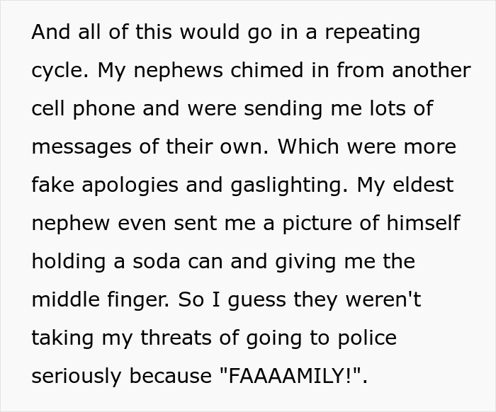 Entitled Nephews Think They Can Literally Commit Crimes And Nothing Will Happen, Learn Otherwise Entitled Nephews Think They Can Literally Commit Crimes And Nothing Will Happen, Learn Otherwise