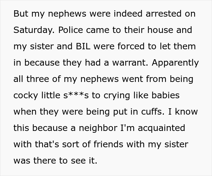 Entitled Nephews Think They Can Literally Commit Crimes And Nothing Will Happen, Learn Otherwise Entitled Nephews Think They Can Literally Commit Crimes And Nothing Will Happen, Learn Otherwise