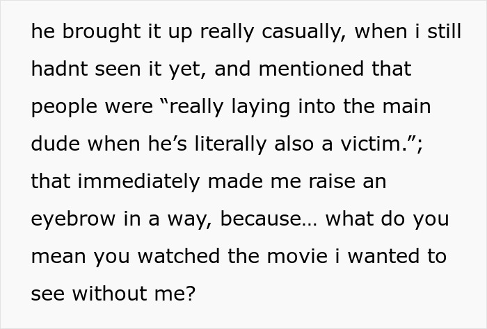 Guy Watches Obsession, Completely Misses The Point And Tries To Convince His Feminist Girlfriend Otherwise