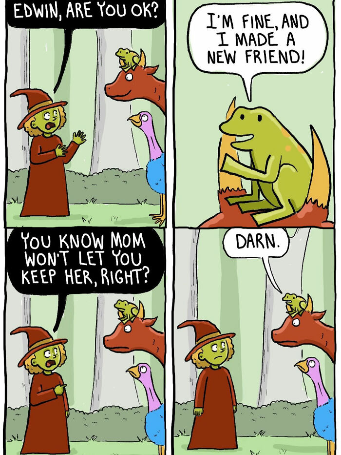 51 New Comics By Chelsea Carr About A Short-Tempered Witch And The Brother She Turned Into A Frog 51 New Comics By Chelsea Carr About A Short-Tempered Witch And The Brother She Turned Into A Frog
