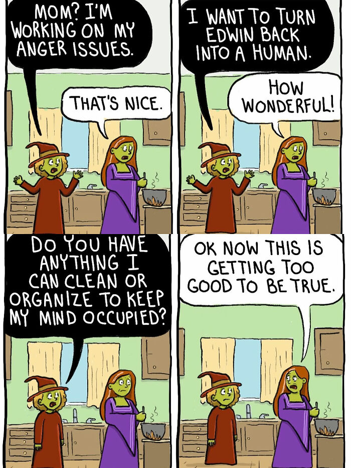 51 New Comics By Chelsea Carr About A Short-Tempered Witch And The Brother She Turned Into A Frog 51 New Comics By Chelsea Carr About A Short-Tempered Witch And The Brother She Turned Into A Frog