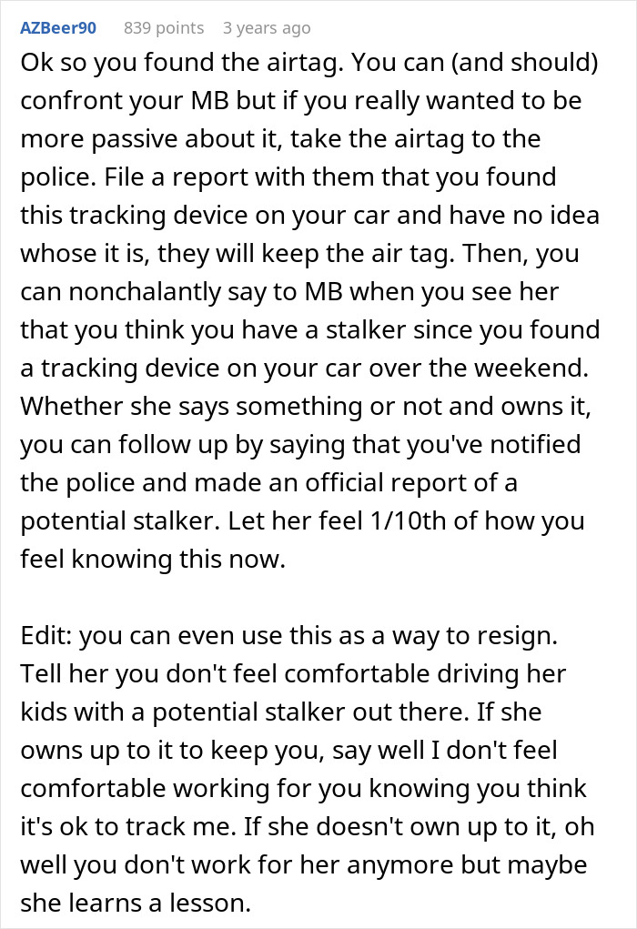 Nanny Finds AirTag In Her Car, Shocked As She Realizes It Belongs To Her New Boss Nanny Finds AirTag In Her Car, Shocked As She Realizes It Belongs To Her New Boss