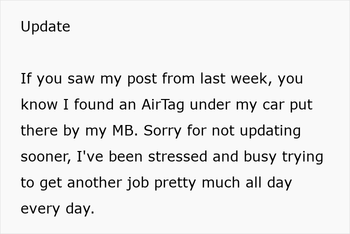Nanny Finds AirTag In Her Car, Shocked As She Realizes It Belongs To Her New Boss Nanny Finds AirTag In Her Car, Shocked As She Realizes It Belongs To Her New Boss