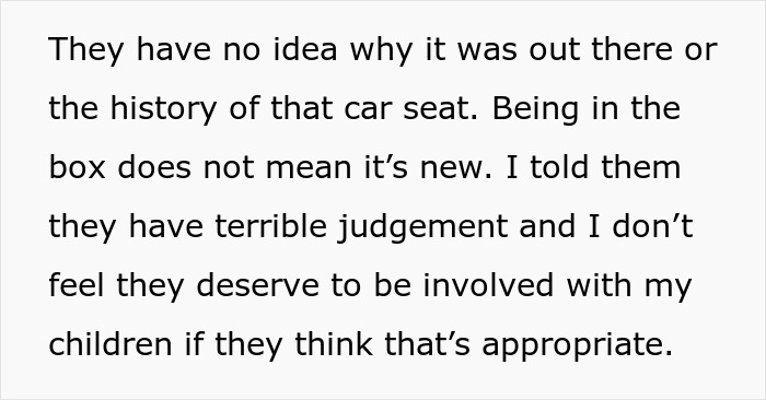Mom Learns In-Laws Dug Her Baby’s Car Seat Out Of NYC Garbage, Decides Their Judgment Belongs There Too Mom Learns In-Laws Dug Her Baby’s Car Seat Out Of NYC Garbage, Decides Their Judgment Belongs There Too