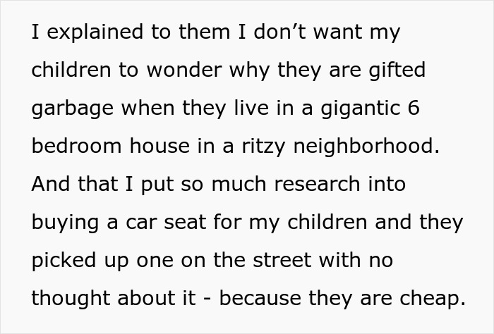 Mom Learns In-Laws Dug Her Baby’s Car Seat Out Of NYC Garbage, Decides Their Judgment Belongs There Too Mom Learns In-Laws Dug Her Baby’s Car Seat Out Of NYC Garbage, Decides Their Judgment Belongs There Too