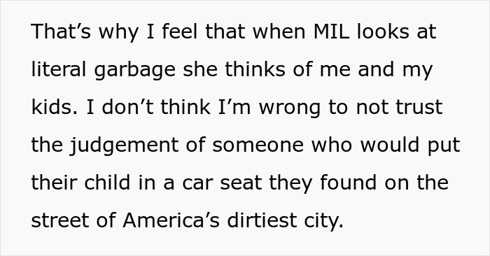 Mom Learns In-Laws Dug Her Baby’s Car Seat Out Of NYC Garbage, Decides Their Judgment Belongs There Too Mom Learns In-Laws Dug Her Baby’s Car Seat Out Of NYC Garbage, Decides Their Judgment Belongs There Too