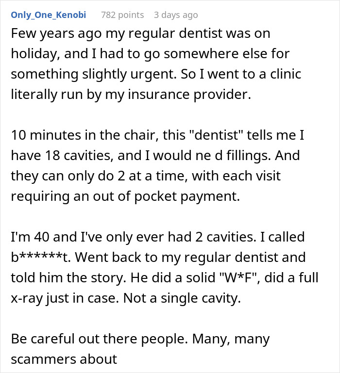 Dentist Wants Patient To Spend $11.5K On A $450 Procedure, Learns The Hard Way Not To Beg For Reviews Dentist Wants Patient To Spend $11.5K On A $450 Procedure, Learns The Hard Way Not To Beg For Reviews