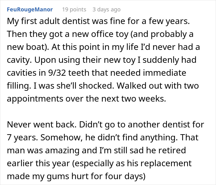 Dentist Wants Patient To Spend $11.5K On A $450 Procedure, Learns The Hard Way Not To Beg For Reviews Dentist Wants Patient To Spend $11.5K On A $450 Procedure, Learns The Hard Way Not To Beg For Reviews