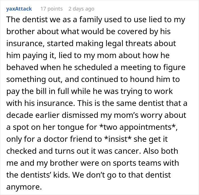 Dentist Wants Patient To Spend $11.5K On A $450 Procedure, Learns The Hard Way Not To Beg For Reviews Dentist Wants Patient To Spend $11.5K On A $450 Procedure, Learns The Hard Way Not To Beg For Reviews