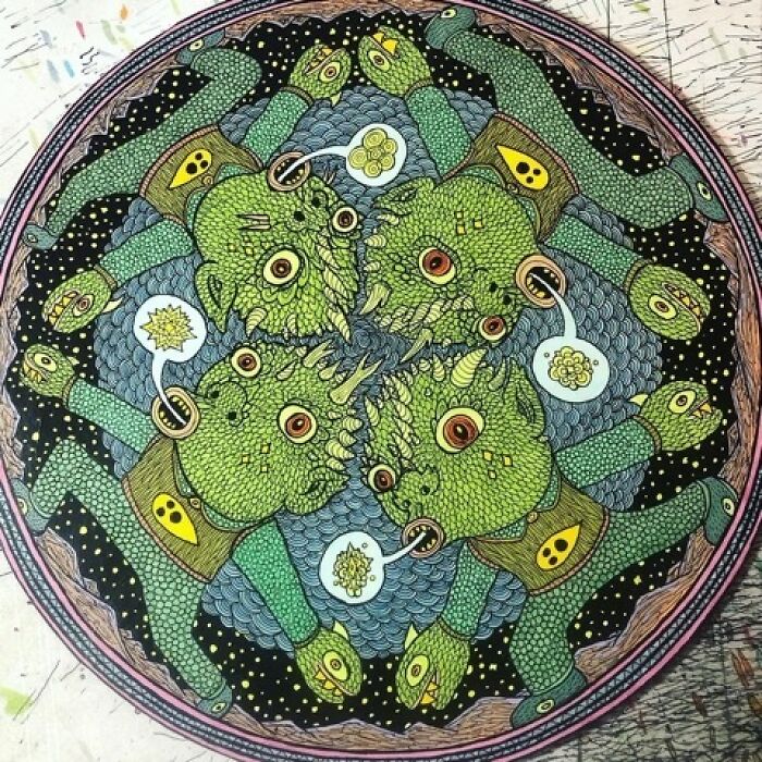 64 Mesmerizing Artworks By Theo Ellsworth That Turn Strange Ideas Into Intricate Worlds 64 Mesmerizing Artworks By Theo Ellsworth That Turn Strange Ideas Into Intricate Worlds