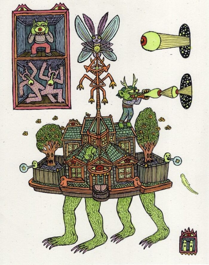 64 Mesmerizing Artworks By Theo Ellsworth That Turn Strange Ideas Into Intricate Worlds 64 Mesmerizing Artworks By Theo Ellsworth That Turn Strange Ideas Into Intricate Worlds