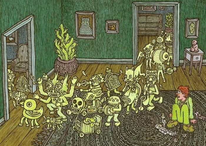 64 Mesmerizing Artworks By Theo Ellsworth That Turn Strange Ideas Into Intricate Worlds 64 Mesmerizing Artworks By Theo Ellsworth That Turn Strange Ideas Into Intricate Worlds