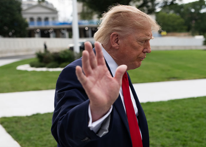 Trump’s Hot Mic Moment At The Presidents Cup Has Everyone Talking: “Just Disgusting”
