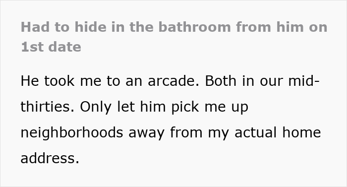 Woman Has To Hide In The Bathroom On The First Date After Guy Keeps Getting Worse And Worse