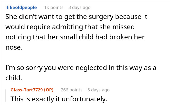 Daughter Can’t Breathe, Smell, Or Forgive After Mom Hid Her Childhood Injury For Years Daughter Can’t Breathe, Smell, Or Forgive After Mom Hid Her Childhood Injury For Years