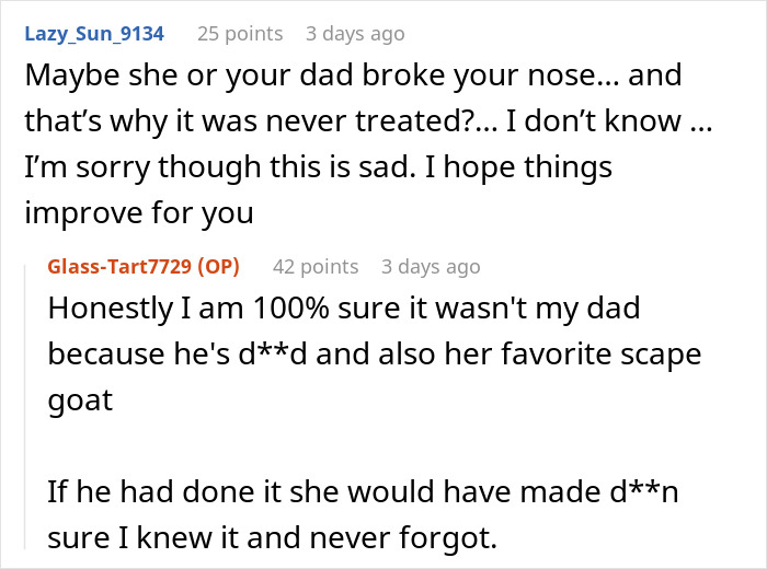 Daughter Can’t Breathe, Smell, Or Forgive After Mom Hid Her Childhood Injury For Years Daughter Can’t Breathe, Smell, Or Forgive After Mom Hid Her Childhood Injury For Years