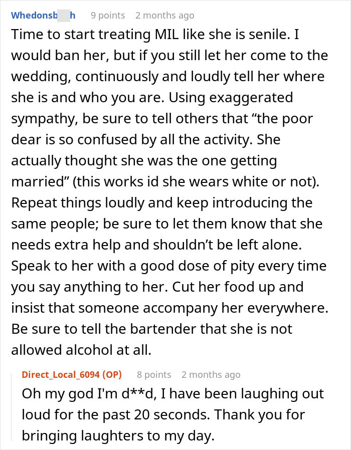 Bride Is Told She “Doesn’t Need” A White Dress, Then Sees What Her MIL Plans To Wear To The Ceremony