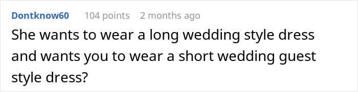 Bride Is Told She “Doesn’t Need” A White Dress, Then Sees What Her MIL Plans To Wear To The Ceremony