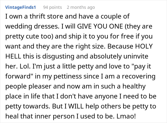 Bride Is Told She “Doesn’t Need” A White Dress, Then Sees What Her MIL Plans To Wear To The Ceremony