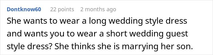 Bride Is Told She “Doesn’t Need” A White Dress, Then Sees What Her MIL Plans To Wear To The Ceremony