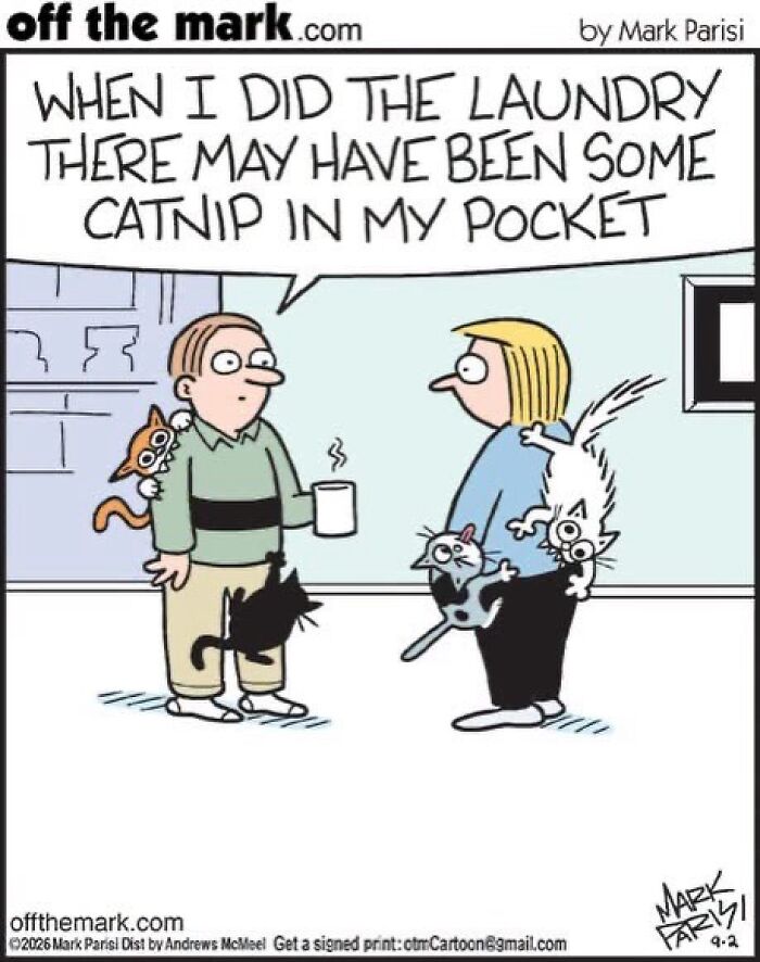 29 New Comics By Mark Parisi That Capture The Odd Little Habits Every Cat Owner Knows 29 New Comics By Mark Parisi That Capture The Odd Little Habits Every Cat Owner Knows