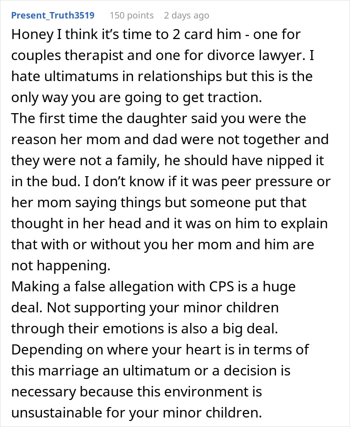 20YO Concocts Lies To Call CPS On Stepmom, She’s More Horrified By Her Husband’s Reaction 20YO Concocts Lies To Call CPS On Stepmom, She’s More Horrified By Her Husband’s Reaction