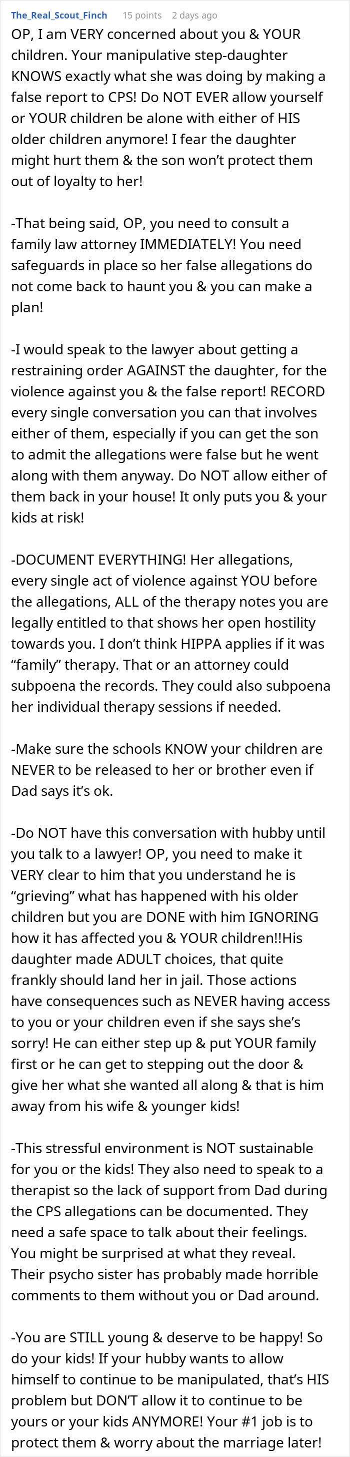 20YO Concocts Lies To Call CPS On Stepmom, She’s More Horrified By Her Husband’s Reaction 20YO Concocts Lies To Call CPS On Stepmom, She’s More Horrified By Her Husband’s Reaction