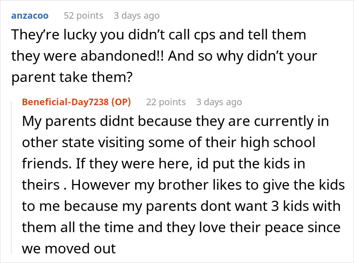 Dad Dumps His Kids On Bro’s Porch Without Warning, Learns “Family” Isn’t A Free Babysitting Service Dad Dumps His Kids On Bro’s Porch Without Warning, Learns “Family” Isn’t A Free Babysitting Service