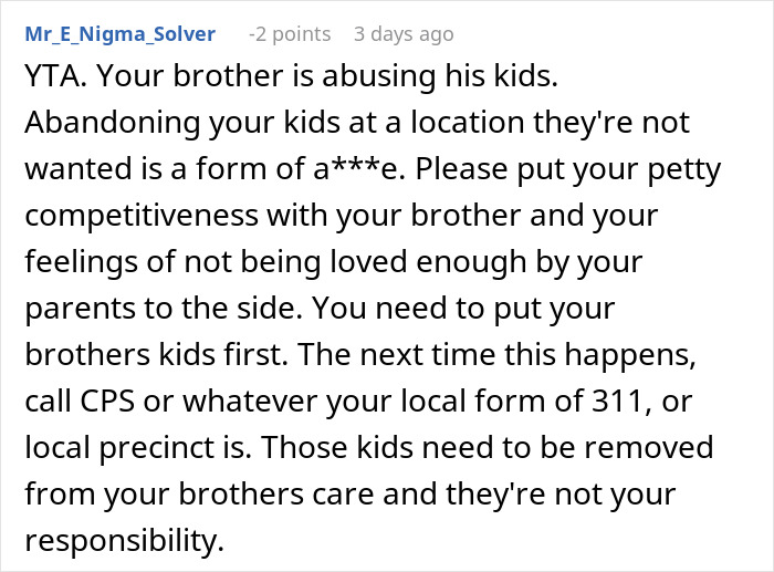 Dad Dumps His Kids On Bro’s Porch Without Warning, Learns “Family” Isn’t A Free Babysitting Service Dad Dumps His Kids On Bro’s Porch Without Warning, Learns “Family” Isn’t A Free Babysitting Service